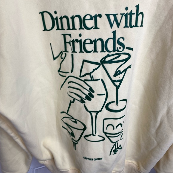 ANOTHER COTTON DINNER WITH FRIENDS OVERSIZED HOODIE unisex - Picture 8 of 10